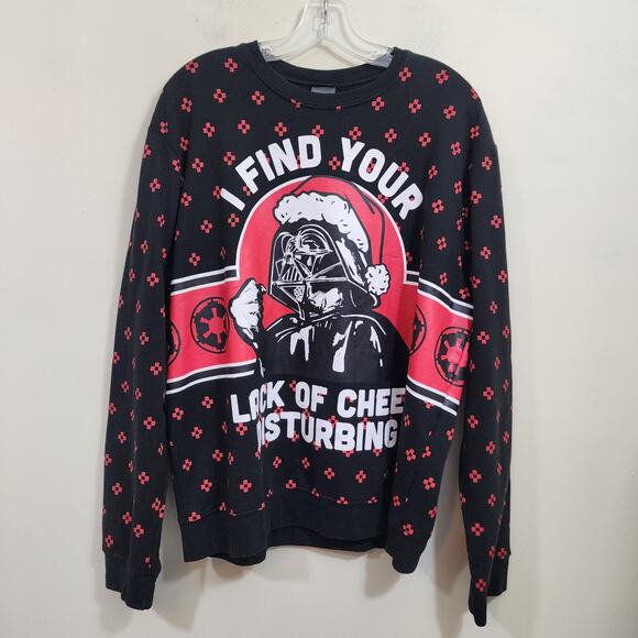 Star Wars I find your lack of cheer disturbing Darth Vader Christmas sweatshirt - Picture 1 of 7